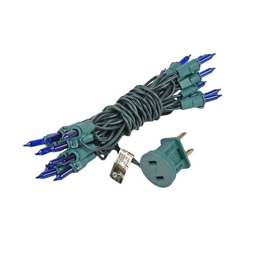 Novelty Lights 8.5 Feet 20 Bulb Mini Light String on Green Wire, Non-Connectable Incandescent Fairy Lights for Bottles and Crafts, 4" Bulb Spacing,