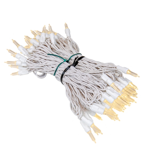 Lumières de Noël de style rétro T5 LED, guirlande de 70 mini-ampoules de 35 pi, éclairage intérieur/extérieur homologué UL pour arbres