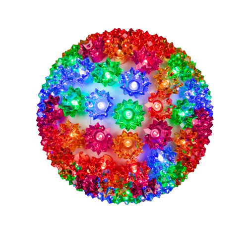 NOVELTY LIGHTS LLC  Novelty Lights Led Starlight Sphere, Ornament Ball Light, 5Ft Hanging Cord \w S Hook, 12Ft Power Cord \w Stackable Plug