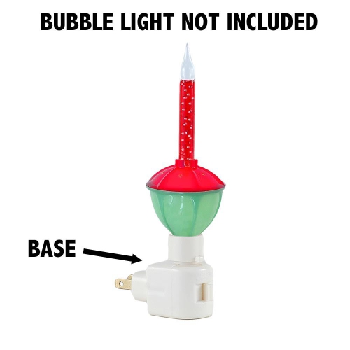 Novelty Lights Traditional Christmas Bubble Light Night Light, Red Liquid, 1 Pack