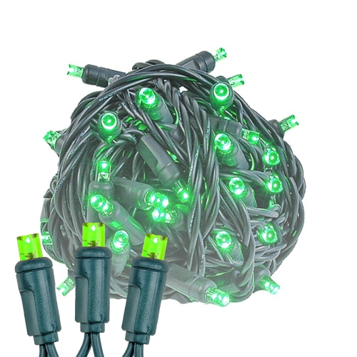 NOVELTY LIGHTS LLC  Novelty Lights 11Ft 50 Led Christmas Lights, Outdoor & Indoor In Green