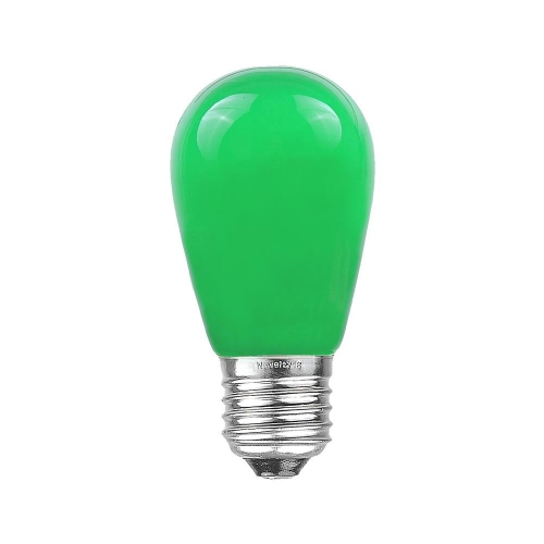 Novelty Lights 25 Pack S14 Outdoor Patio Edison Replacement Bulbs, E26 Medium Base, 11 Watt