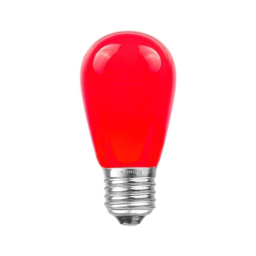 Novelty Lights 25 Pack S14 Outdoor Patio Edison Replacement Bulbs, E26 Medium Base, 11 Watt