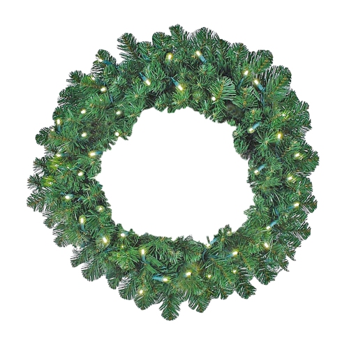 NOVELTY LIGHTS LLC  Novelty Lights Colorado Pine Artificial Christmas Wreath, Pre-Lit And Unlit Options, Realistic Greenery Decor for Front Door
