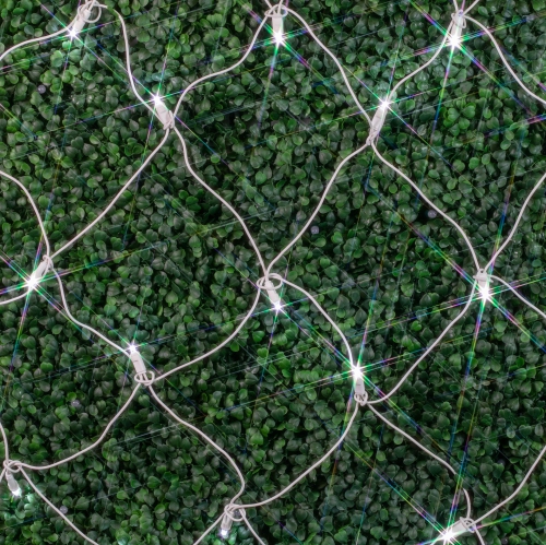 Novelty Lights 4x6 Net Lights, 100 LEDs with 4 Inch Spacing, 5mm Wide Angle Bulbs, Connectable End To End, Outdoor Weather Resistant Tree and Bush