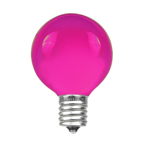 NOVELTY LIGHTS LLC  Novelty Lights Incandescent G50 Globe Replacement Bulbs, Purple, 25 Pack