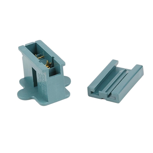 Novelty Lights SPT-2 Male and Female Plug, Snap On Vampire Plugs, Green, Polarized, 10 Amp