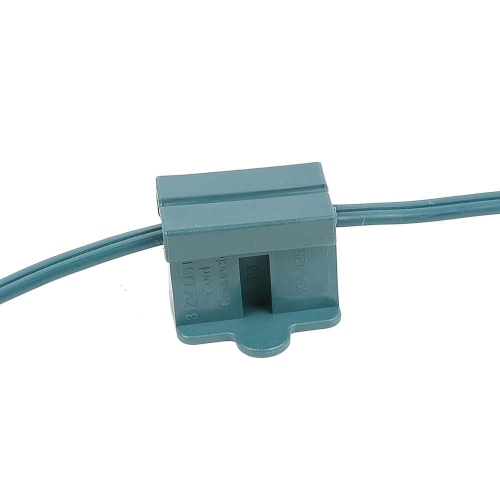 Novelty Lights SPT-2 Male and Female Plug, Snap On Vampire Plugs, Green, Polarized, 10 Amp