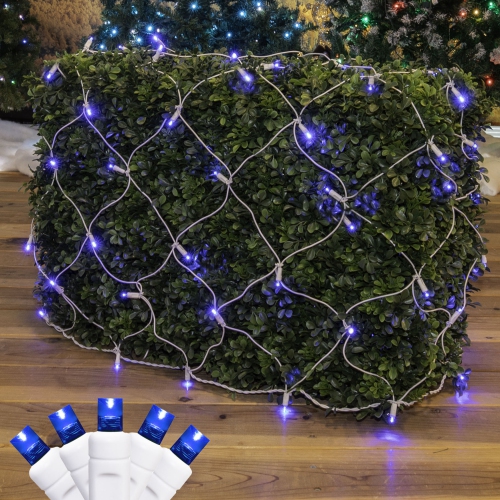 NOVELTY LIGHTS LLC  Novelty Lights 4X6 Net Lights, 100 Leds w 4 Inch Spacing, 5MM Wide Angle Bulbs, Connectable End to End, Outdoor Weather Resistant