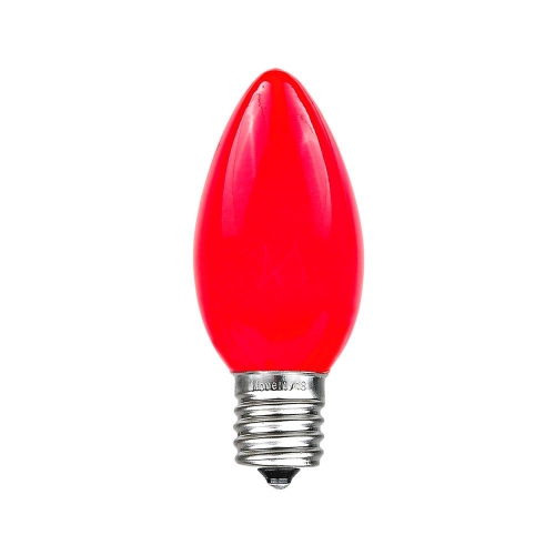 NOVELTY LIGHTS LLC  Novelty Lights 25 Pack C9 Ceramic Outdoor Christmas Replacement Bulbs In Red