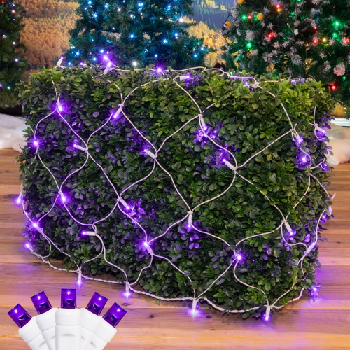 NOVELTY LIGHTS LLC  Novelty Lights 4X6 Net Lights, 100 Leds \w 4 Inch Spacing, 5MM Wide Angle Bulbs, Connectable End to End, Outdoor Weather Resistant
