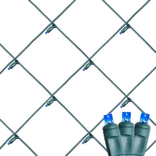 Novelty Lights 4x6 Net Lights, 100 LEDs with 4 Inch Spacing, 5mm Wide Angle Bulbs, Connectable End To End, Outdoor Weather Resistant Tree and Bush