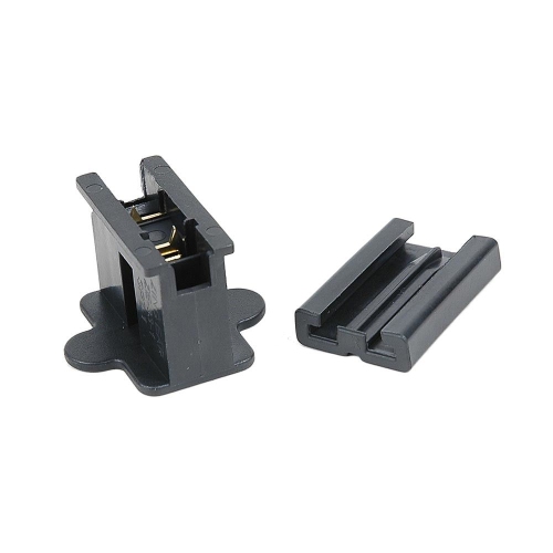 Novelty Lights SPT-1 Male and Female Plug, Snap On Vampire Plugs, Black, Polarized, 8 AMP