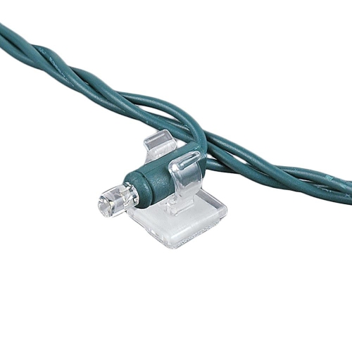 Novelty Lights 39095 Mini Light Adhesive Christmas Light Clip, 100 Pack