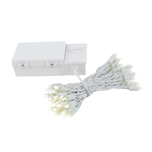 NOVELTY LIGHTS LLC  Novelty Lights Warm Battery Operated Led Mini Lights, 50 Count In White