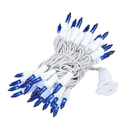 NOVELTY LIGHTS LLC  Novelty Lights 11 Feet 50 Bulb Incandescent Mini Light String, 2.5-Inch Spacing On Wire, Ul Listed Commercial Grade