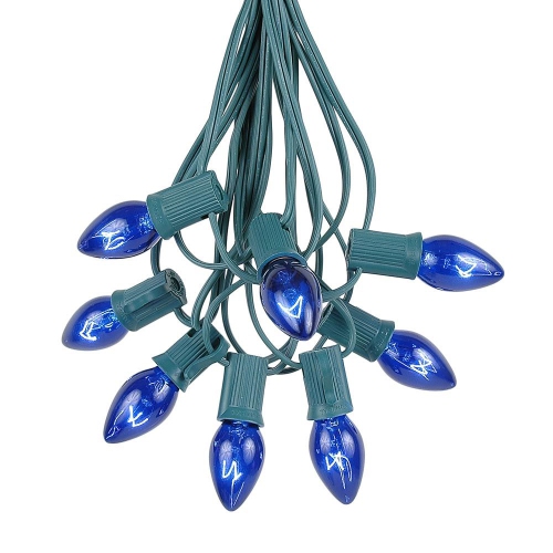 NOVELTY LIGHTS LLC  Novelty Lights C7 Christmas Lights Set - Indoor/outdoor Christmas Light String Hanging Christmas Lights - Outdoor Patio String