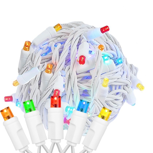 NOVELTY LIGHTS LLC  Novelty Lights 25Ft Christmas String Lights, 50 Led Bulbs On Wire, 6" Spacing, Connectable Indoor Outdoor Commercial Grade