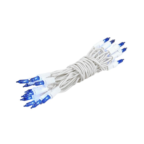 NOVELTY LIGHTS LLC  Novelty Lights 20 Light Christmas Craft Mini Light Set, Non-Connectable Wire, 8' Long In White