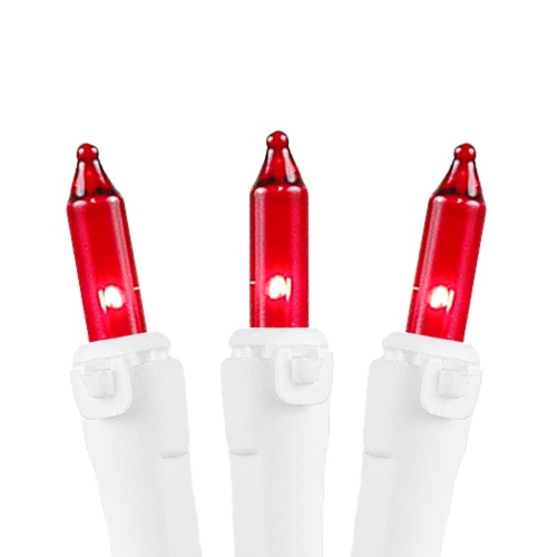 Novelty Lights 9 Foot Clear Outdoor Christmas Icicle Light Set, White Wire, Medium Drop, 100 Light