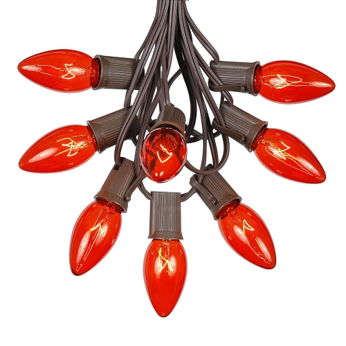 NOVELTY LIGHTS LLC  C9 Christmas String Light Set - Outdoor Christmas Light String - Hanging Christmas Lights - Roofline Light String - Outdoor Patio