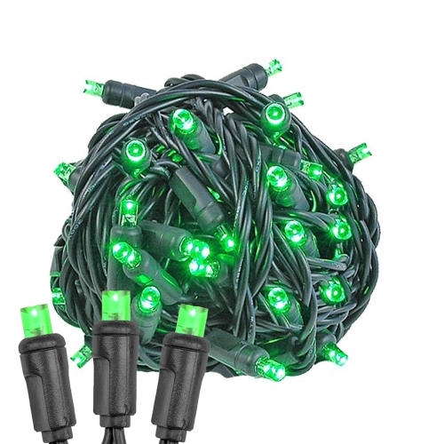 NOVELTY LIGHTS LLC  Novelty Lights 25Ft Christmas String Lights, 50 Led Bulbs On Wire, 6" Spacing, Connectable Indoor Outdoor Commercial Grade