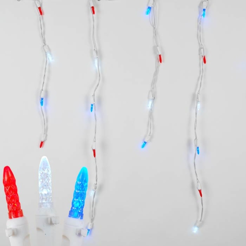 NOVELTY LIGHTS LLC  Novelty Lights M5 Christmas Led Icicle Light Set Wire, 15' Long, 150 Light In White