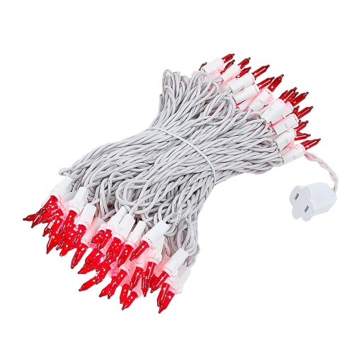 NOVELTY LIGHTS LLC  Novelty Lights 50 Feet 100 Bulb Incandescent Mini Light String, 6-Inch Spacing On Wire, Ul Listed Commercial Grade Indoor/outdoor