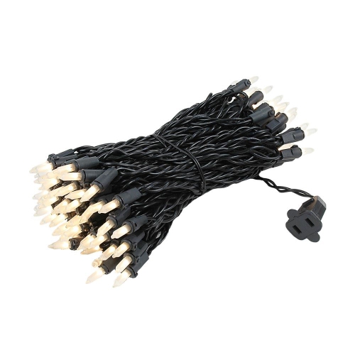 NOVELTY LIGHTS LLC  Novelty Lights 50 Feet 100 Bulbs Traditional Incandescent Mini Lights Wire \w 6" Spacing, Commercial Grade And Ul Listed For