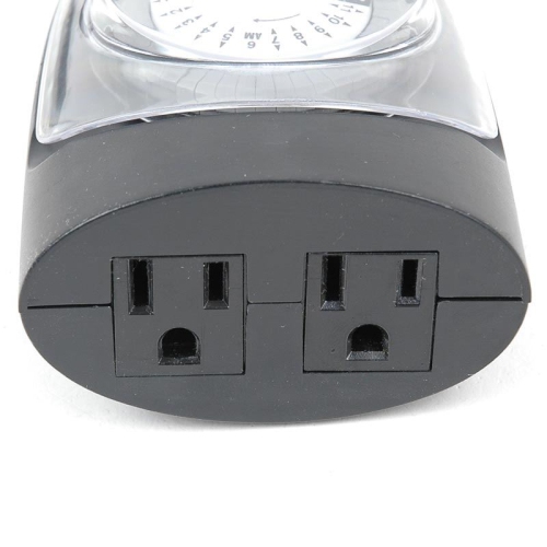 Minuterie d’extérieur 15A-MOT lumières de fantaisie, minuterie de Noël pour lumières d’extérieur, programmable, 15 a, homologué UL