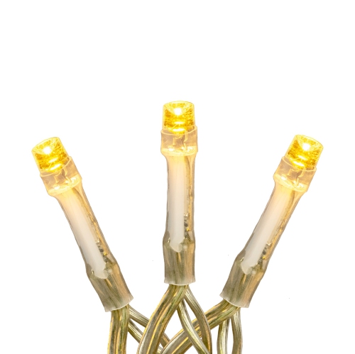 Novelty Lights LED Curtain Light Set, 300 LED Warm White, 8 Function, Non-Connectable, Clear Wire