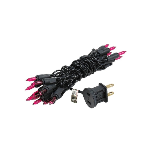 Novelty Lights 8.5 Feet 20 Bulb Mini Light String on Black Wire, Non-Connectable Incandescent Fairy Lights for Bottles and Crafts, 4" Bulb Spacing,