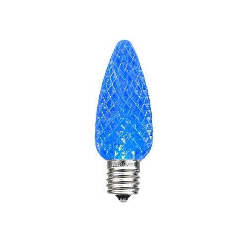 Novelty Lights 25PK C7 LED Faceted Ultra Bright Dimmable Outdoor Christmas Light Replacement Bulbs LED Replacement Bulbs, Led Bulbs, Outdoor Light