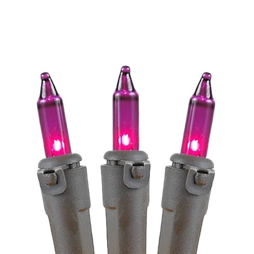 Novelty Lights 8.5 Feet 20 Bulb Mini Light String on Brown Wire, Non-Connectable Incandescent Fairy Lights for Bottles and Crafts, 4" Bulb Spacing,