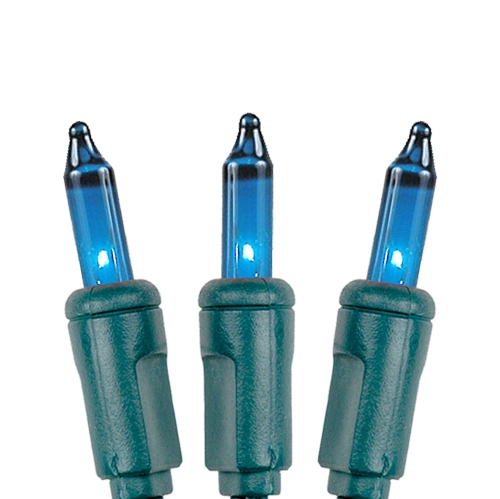 Novelty Lights 8.5 Feet 20 Bulb Mini Light String on Green Wire, Non-Connectable Incandescent Fairy Lights for Bottles and Crafts, 4" Bulb Spacing,