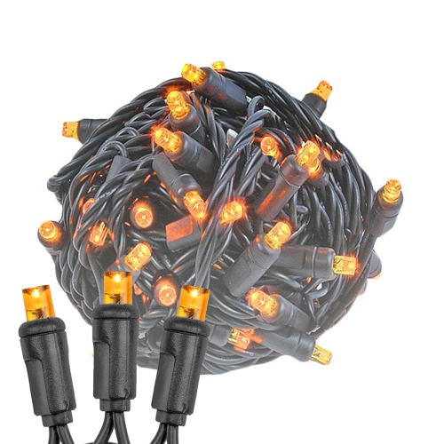 NOVELTY LIGHTS LLC  Novelty Lights 25Ft Christmas String Lights, 50 Led Bulbs On Wire, 6" Spacing, Connectable Indoor Outdoor Commercial Grade