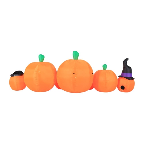 Lumières de fantaisie citrouilles gonflables d'Halloween, décoration de jardin de citrouille, décoration de fête d'Halloween d'extérieur, 8,5 pieds