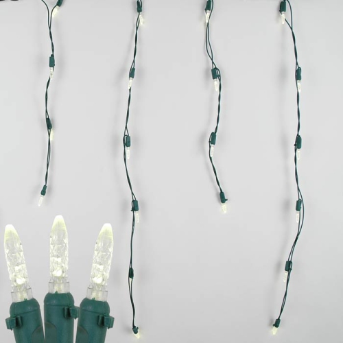NOVELTY LIGHTS LLC  Novelty Lights Led Icicle Lights Warm White, 15 Feet 150 Led M5 Bulbs