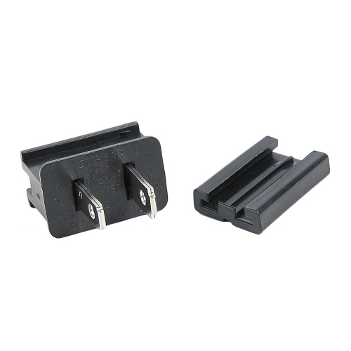 NOVELTY LIGHTS LLC  Novelty Lights Spt-1 Male And Female Plug, Snap On Vampire Plugs, Black, Polarized, 8 Amp