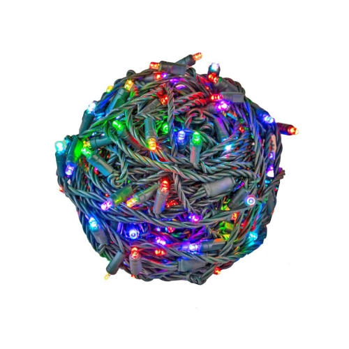 Novelty Lights 100 RGB Plus Warm White Color Changing LED 6" Spacing Green Wire 50 Feet