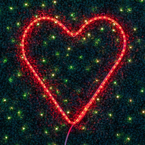 Novelty Lights LED Red Valentine's Day Heart Rope Light Motif Sculpture, Valentine's Day Decoration