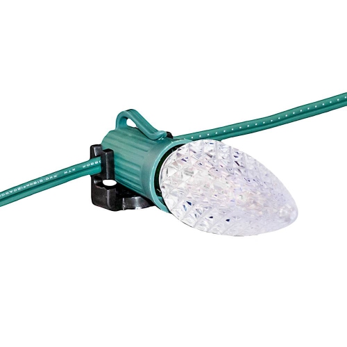 Novelty Lights Magentic Christmas Light Clip, Holds C9/C7, Icicle Lights, Mini Lights, 25 Pack