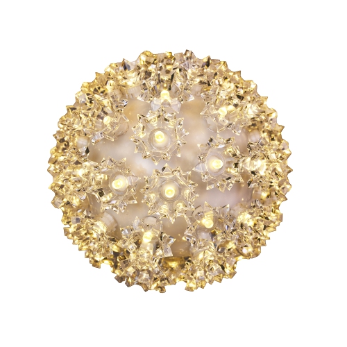 NOVELTY LIGHTS LLC  Novelty Lights Led Starlight Sphere, Ornament Ball Light, 5Ft Hanging Cord \w S Hook, 12Ft Power Cord \w Stackable Plug