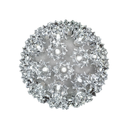 Novelty Lights LED Starlight Sphere, Ornament Ball Light, 5ft Hanging Cord with S Hook, 12ft Power Cord with Stackable Plug, Commercial Grade