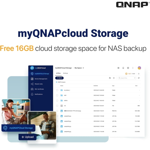 QNAP TS-462-4G-US 4 Bay Multimedia Desktop NAS with Intel Celeron Dual-core Processor with M.2 PCIe Slots and PCIe expandability and 2.5GbE Network