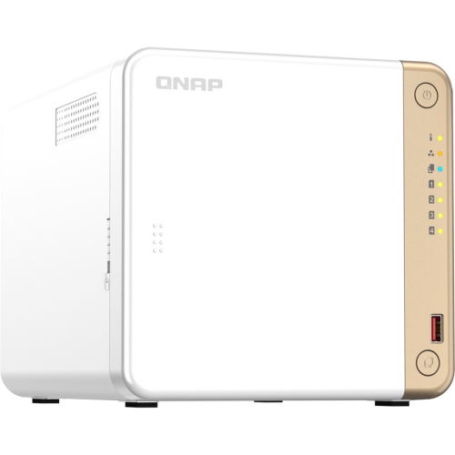 QNAP TS-462-4G-US 4 Bay Multimedia Desktop NAS with Intel Celeron Dual-core Processor with M.2 PCIe Slots and PCIe expandability and 2.5GbE Network