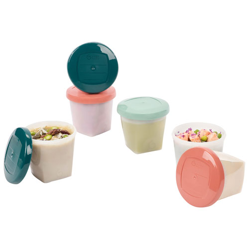 Bols de conservation biosourcés de 8,45 oz Babybowls de Babymoov - Ensemble de 6