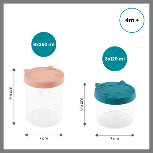 Bol de conservation en verre Isy de Babymoov - Ensemble de 9
