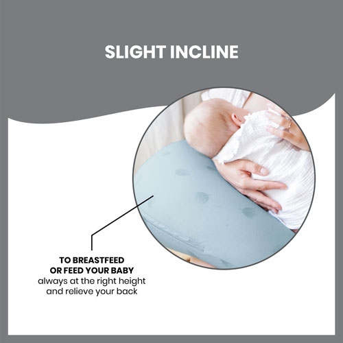 Coussin de maternité B.Love en forme de U de Babymoov - Bleu