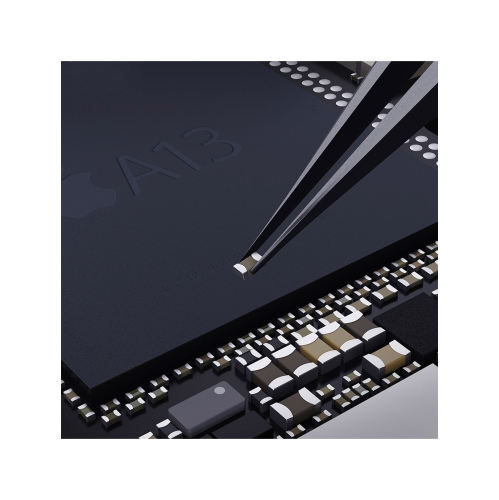 Replacement iNeeZy Handmade Non-Magnetic Stainless Tweezers (Black - Wide)